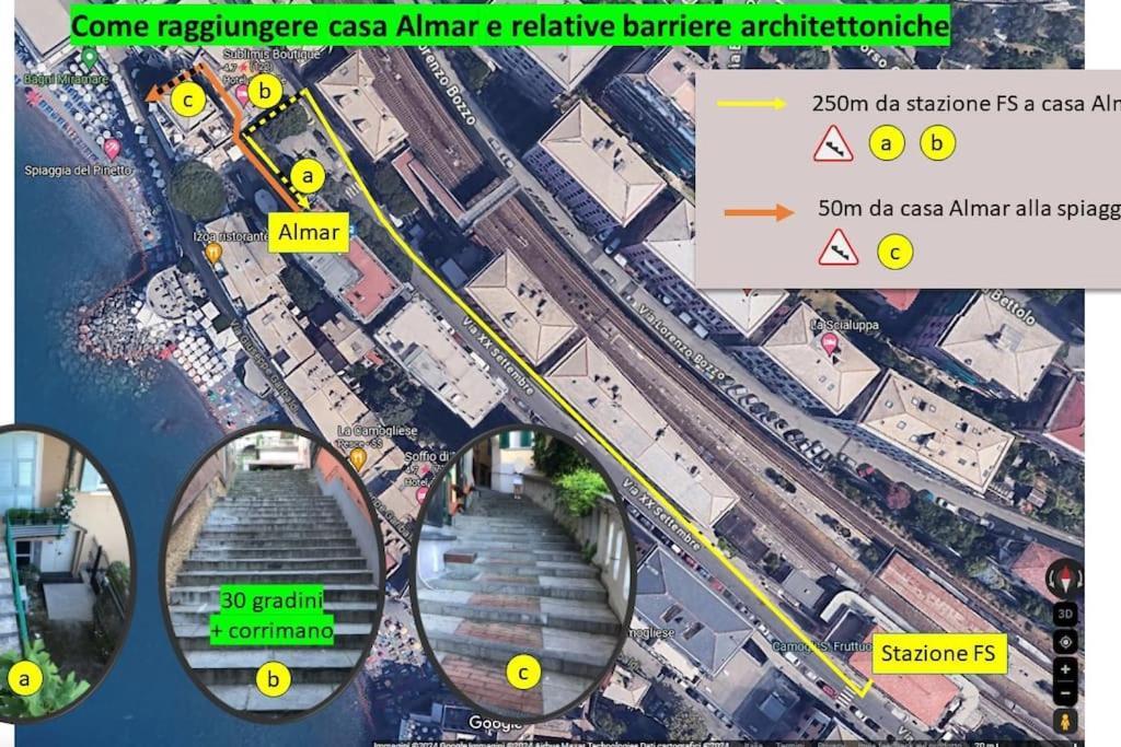 Almar Esclusivo E Centrale Camogli Luaran gambar